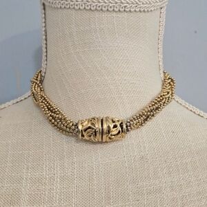 Vintage Napier Multi Strand Gold Necklace